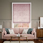 Colorized Crushed Velvet Rose Quartz Roman Blind 6824