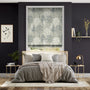 Colorized Slender Forest Velvet Moonlight Roman Blind 6831