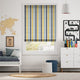 Colorized Hounds Tooth Beach Blue Roman Blind 6881