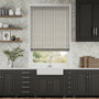 Colorized Candy Stripes Pewter Roman Blind 6926