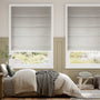 Colorized Ahisma Luxe Faux Silk Silver Roman Blind 6934