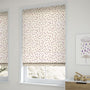 ColorizedZoom Scattered Hearts Pink Roman Blind 7026