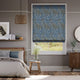 Colorized William Morris Willow Bough Midnight Roman Blind 7102