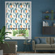 Colorized Nuevo Blocks Sapphire Roman Blind 8950