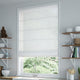 ColorizedZoom Lumiere Unlined Bijou Linen White Roman Blind 7146