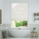 Colorized Lumiere Unlined Arcus Snow Roman Blind 7148
