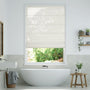 Colorized Lumiere Unlined Arcus Snow Roman Blind 7148