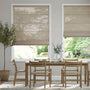 Colorized Lumiere Unlined Linen Hopsack Roman Blind 7149