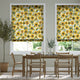 Colorized Sunflowers Yellow Roman Blind 7162