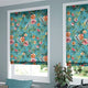 ColorizedZoom Bella Heron Turquoise Roman Blind 7167