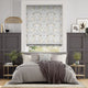 Colorized William Morris Pimpernel Dove Grey Roman Blind 7169