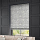 ColorizedZoom William Morris Honeysuckle and Tulip Velvet Pewter Roman Blind 7176