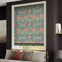 ColorizedZoom William Morris Honeysuckel and Tulip Velvet Vermillion Roman Blind Zoom 8942