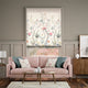 Colorized Chinoiserie Naturals Roman Blind 7252