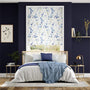 Colorized Fuji Blossom Faux Silk Azure Roman Blind 7294