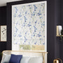 ColorizedZoom Fuji Blossom Faux Silk Azure Roman Blind 7294