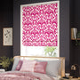 ColorizedZoom Ikat Damask Cherry Roman Blind 7379