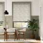 Colorized Tweets & Berries Soft Grey Roman Blind 7457