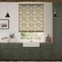 Colorized William Morris Hyacinth Natural Roman Blind 7487
