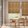 Colorized Java Cedar & Demerara Roman Blind 7569