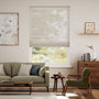 Colorized Lumiere Unlined Ariel Portland Stone Roman Blind 7676
