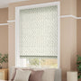 ColorizedZoom Swirl Stripe Slate Roman Blind 7686