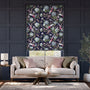 Colorized Elysian Paradise Ink Roman Blind 7836