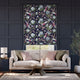 Colorized Elysian Paradise Ink Roman Blind 7836