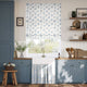 Colorized Shepherdly Meadow China Blue Roman Blind 7853