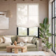 Colorized Madagascar Voile Neutral Relaxed Roman Blind 7876