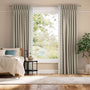 Colorized Linen Hopsack & Chatsworth Cornflower Curtains 5448