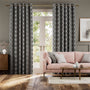 Colorized Lattice Black Curtains 5618