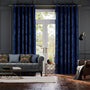 Colorized Crushed Velvet Royal Blue Curtains 5681