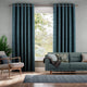 Colorized Plush Chenille Ocean Blue Curtains 5710