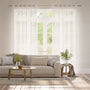 Colorized Ionian Voile Cloud White Curtains 5737
