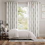 Colorized Bay Tree & Bird Parchment Curtains 5837