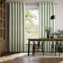 Colorized Oasis Stripe Aqua Blue Curtains 6048