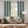 Colorized Harper Stripe Ocean Curtains 6091