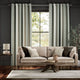 Colorized Harper Stripe Rosemary Curtains 6092