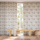 Colorized Country Fauna Ivory Curtains 6135