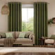 Colorized Alva Basil Green Curtains 6192
