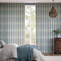 Colorized William Morris Brother Rabbit Blue Grey Curtains 6270