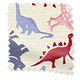 ColorizedSwatch Dinosaurs Pink Curtains sample image 6296