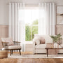 Colorized Liana Voile Frost Curtains 6486