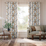 Colorized Torillo Terracotta & Pacific Curtains 6630