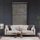 Colorized Amalfi Charcoal Vertical Blind 8196