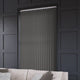 ColorizedZoom Amalfi Charcoal Vertical Blind 8196