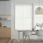 Colorized Amalfi Simply White Vertical Blind 8202