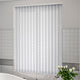 ColorizedZoom Drifting Leaf Snow White Vertical Blind 8205
