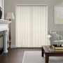 Colorized Drifting Leaf Rich Cream Vertical Blind 8204